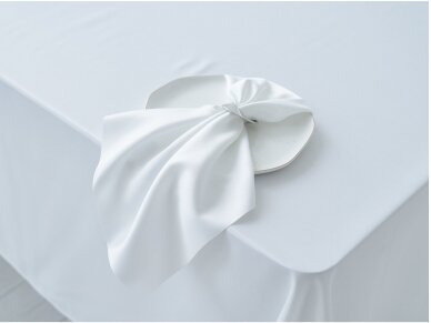 Tablecloth white Saten stain resistant, width 320 cm 2