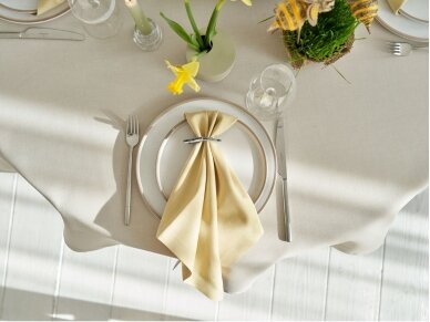 Tablecloth stain resistant LOFT, sandy color, white 180 cm 3