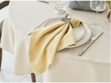 Tablecloth stain resistant LOFT, sandy color, white 180 cm 2