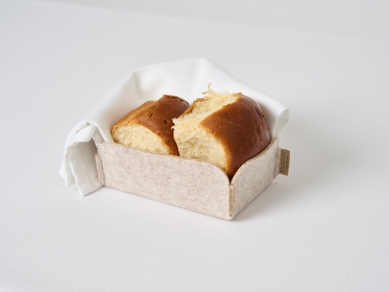 Bread box MINI from sand felt 2 Bread box MINI from sand felt 2