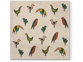 Organic napkins "Bird friends"