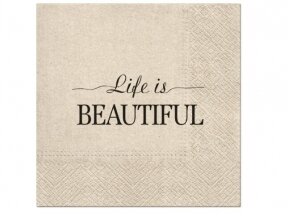 Organic napkins „Life is beautiful“