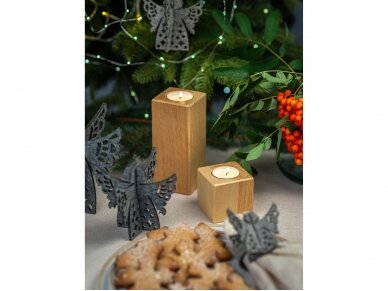 Kalėdiniai stalo papuošimai „Angelas“, šviesiai pilka 6