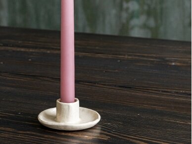 Keramikinė žvakidė kreminė 1