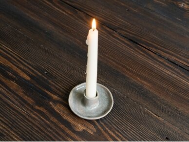 Keramikinė žvakidė pilka 2