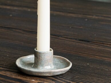 Keramikinė žvakidė pilka 1