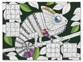 Paper placemats "Chameleon"
