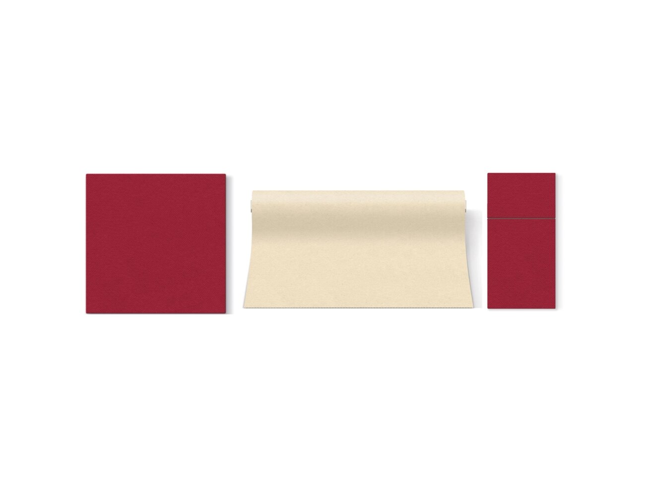 Cutlery pocket bordeaux, Airlaid textile 3 Cutlery pocket bordeaux, Airlaid textile 3