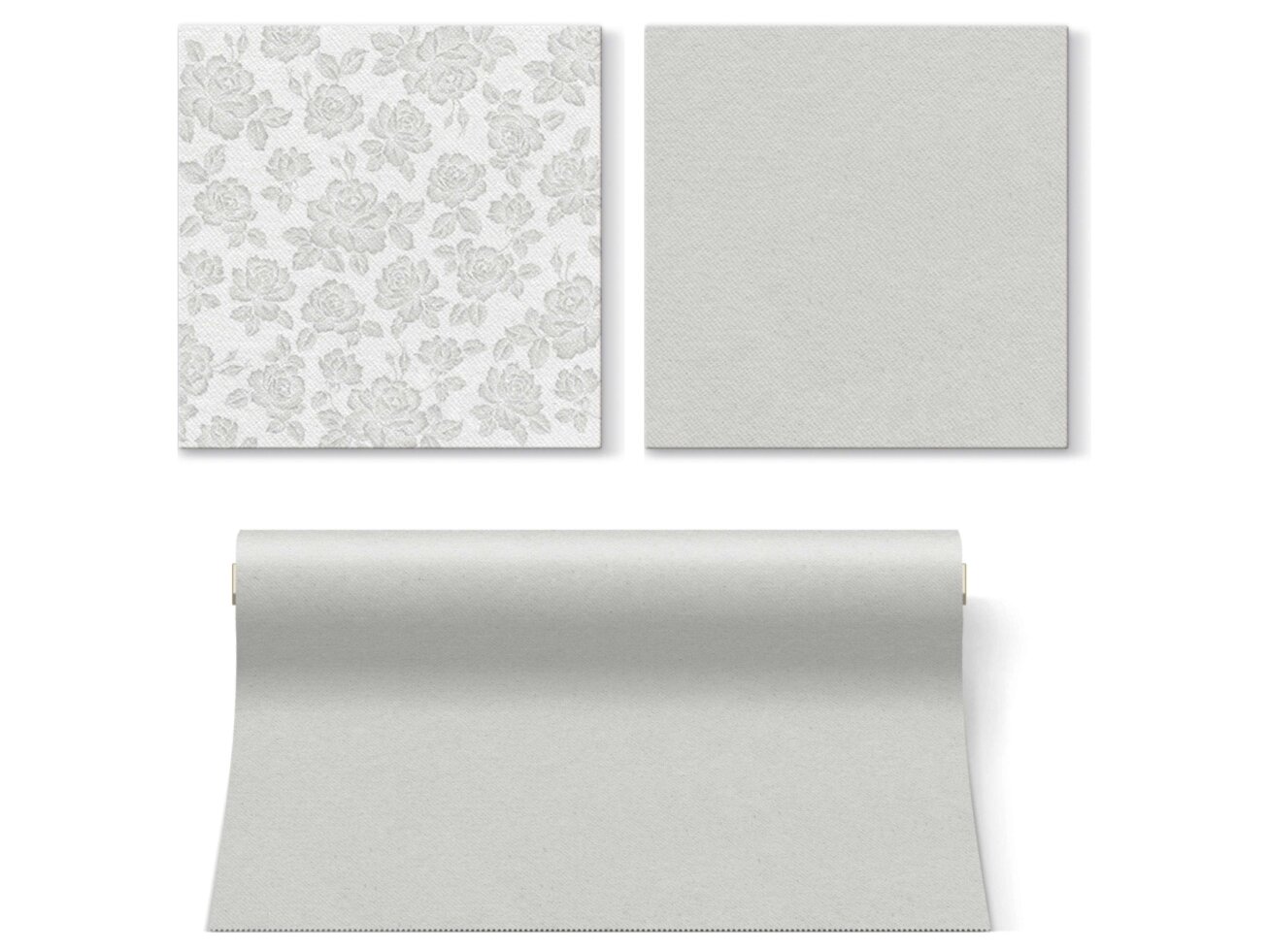 Napkins silver, Airlaid textile 2 Napkins silver, Airlaid textile 2