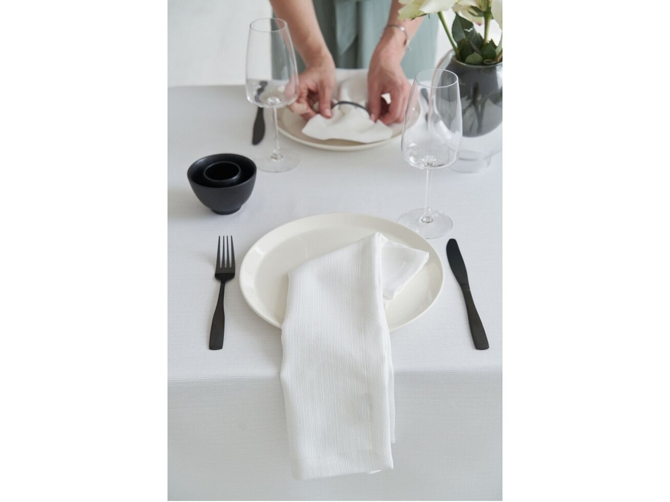 Napkin SILVAN white 3 Napkin SILVAN white 3