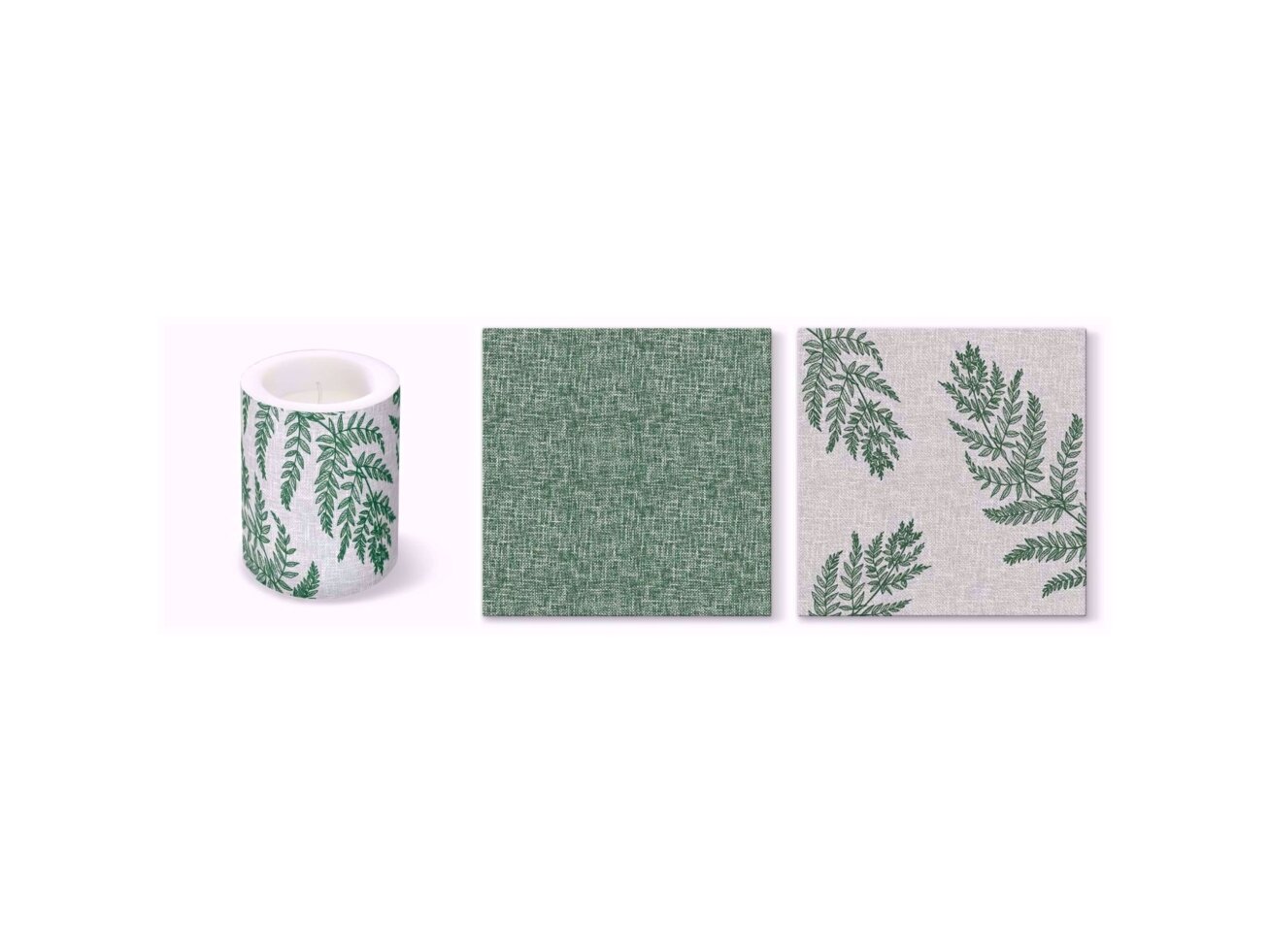 Napkins Linen Structure green, Airlaid textile 3 Napkins Linen Structure green, Airlaid textile 3