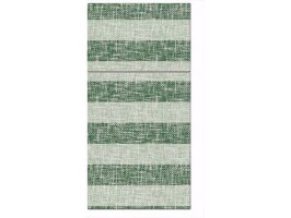 Cutlery pocket LINEN STRIPES green, Airlaid textile