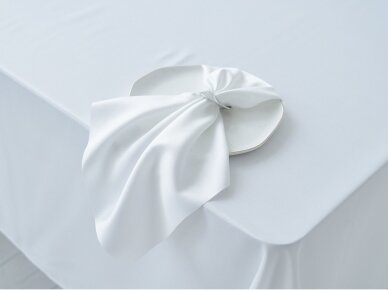 Napkin white SATEN seamless stain resistan 45 x 45 cm