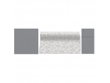 Cutlery pocket grey, Airlaid textile 2