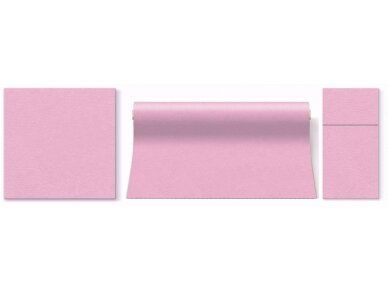 Cutlery pocket light rosa, Airlaid textile 1