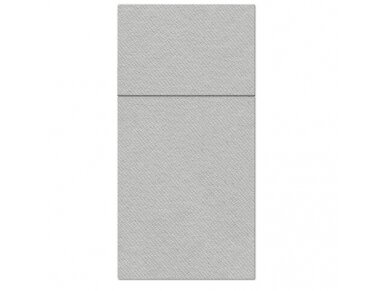 Cutlery pocket light grey, Airlaid textile