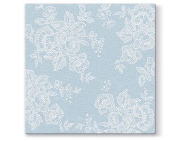 Napkins SOFT LACE light blue, Airlaid textile