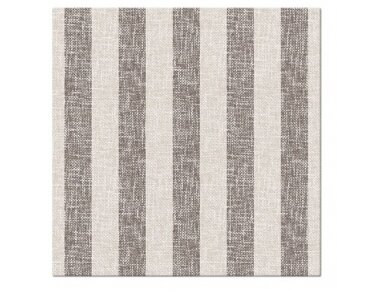 Napkins Linen Stripes brown, Airlaid textile