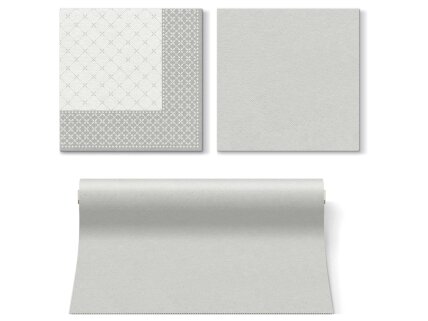 Napkins silver, Airlaid textile 1 Napkins silver, Airlaid textile 1