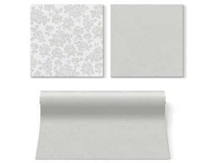 Napkins silver, Airlaid textile 2 Napkins silver, Airlaid textile 2