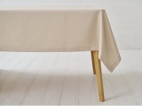Tablecloth latte Saten stain resistant, width 320 cm