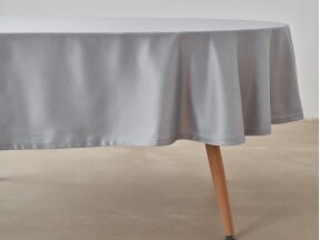 Tablecloth silver Saten, width 320 cm