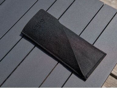 Cutlery holder from felt foldable black