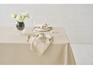 Tablecloth latte Saten stain resistant, width 320 cm 3