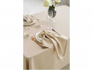 Tablecloth latte Saten, width 320 cm 5