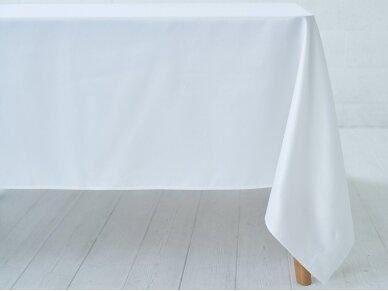 Tablecloth white Saten, width 320 cm
