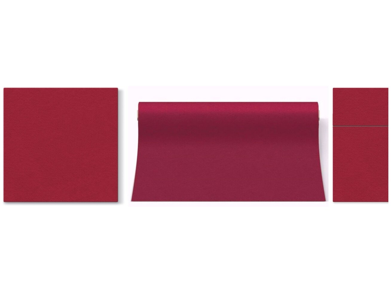 Table runner bordeaux, Airlaid textile 1 Table runner bordeaux, Airlaid textile 1