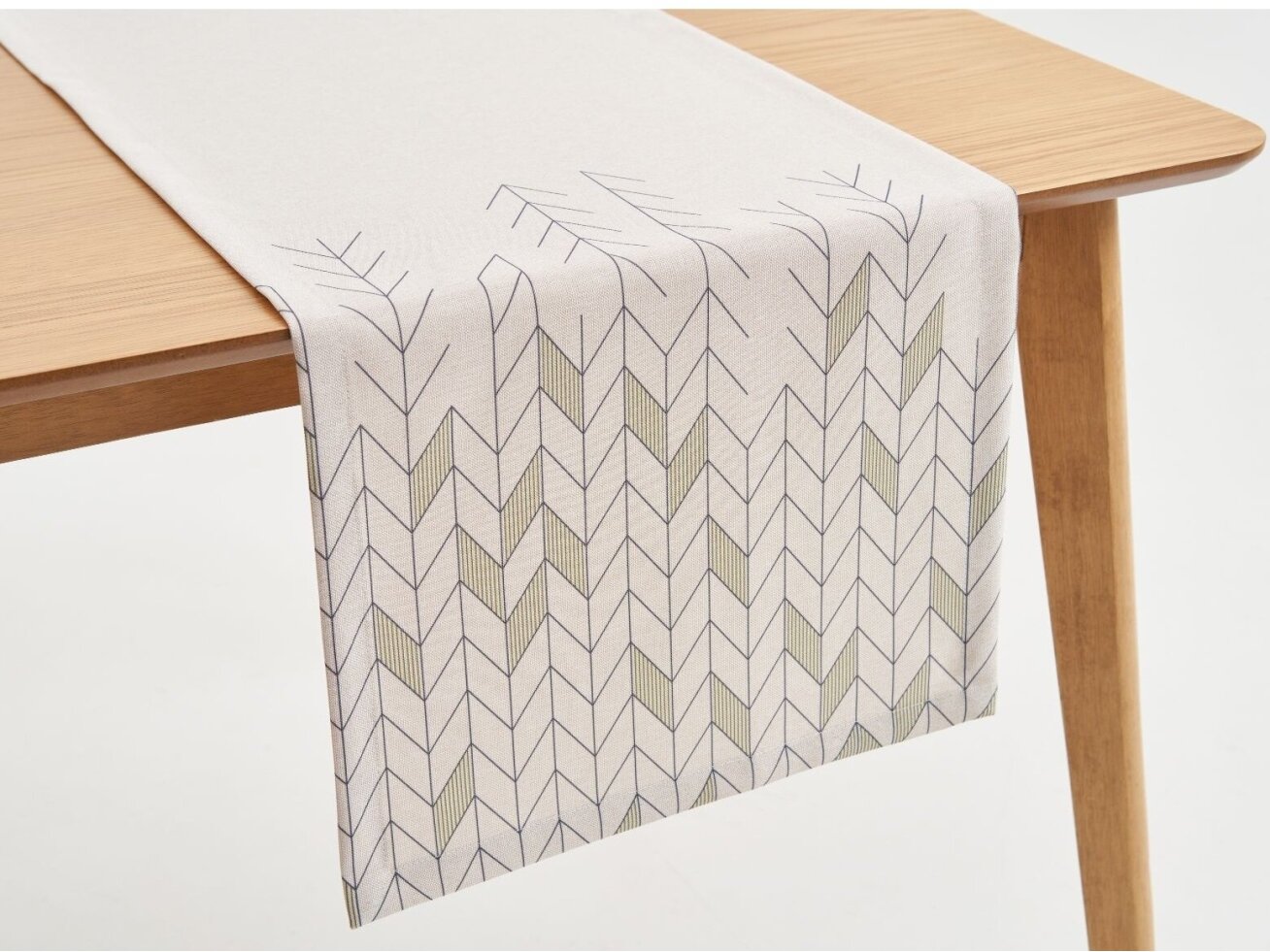 Table runner Christmas moss ARBORE, sandy Table runner Christmas moss ARBORE, sandy