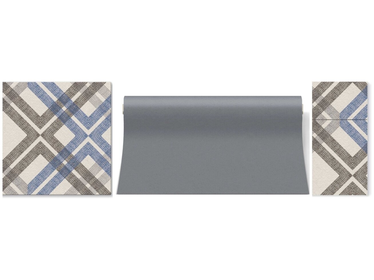 Table runner grey, Airlaid textile 1 Table runner grey, Airlaid textile 1