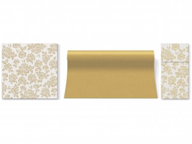Table runner gold, Airlaid textile 3