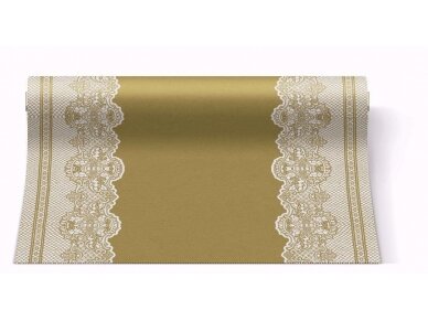 Table runner ROYAL LACE gold, Airlaid textile