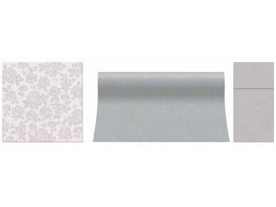 Table runner light grey, Airlaid textile 3