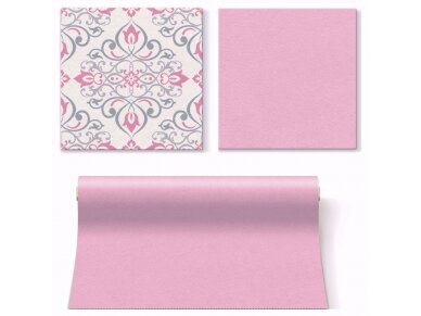 Table runner light rosa, Airlaid textile 1