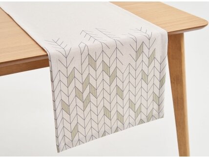 Table runner Christmas moss ARBORE, sandy Table runner Christmas moss ARBORE, sandy