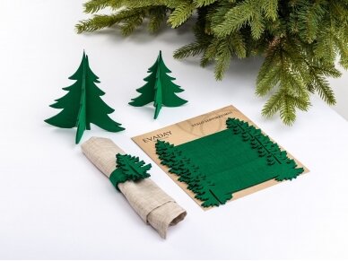 Kalėdiniai stalo papuošimai „Eglutė“, žalia 1