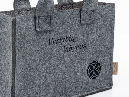 Felt basket TREASURE OF VALUES 1 Felt basket TREASURE OF VALUES 1